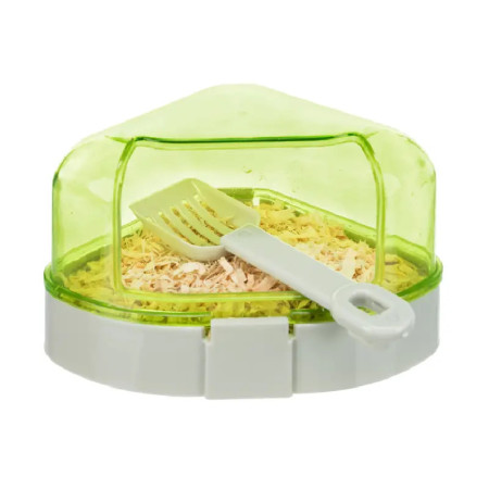 Trixie WC de canto com cobertura e pá para hamsters