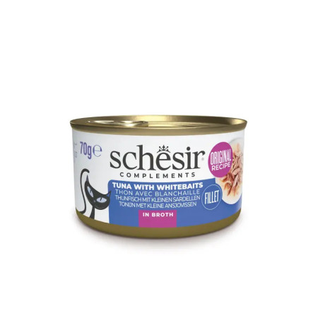 Schesir Complements Gato Atúm com anchovas em caldo
