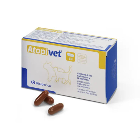 Bioiberica Atopivet em Cápsulas - Com ácido hialurónico