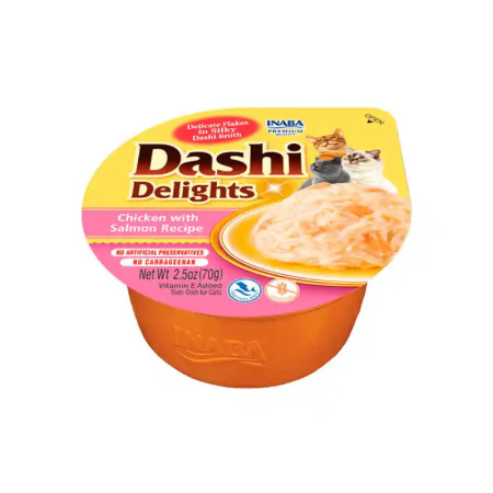 Churu Cat Dashi Delights Receita de Frango e Salmão