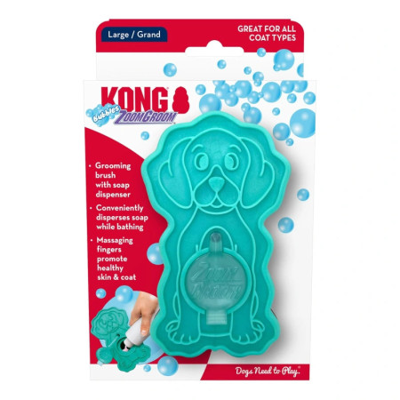 Kong escova Zoom Groom Bubbles