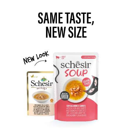 Schesir Sopa com Salmão e cenouras