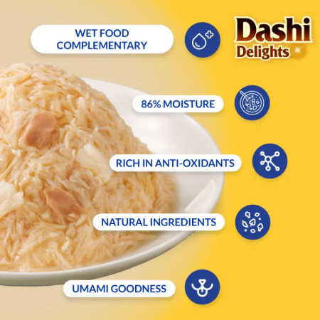 Churu Cat Dashi Delights Delicate Flakes de Frango