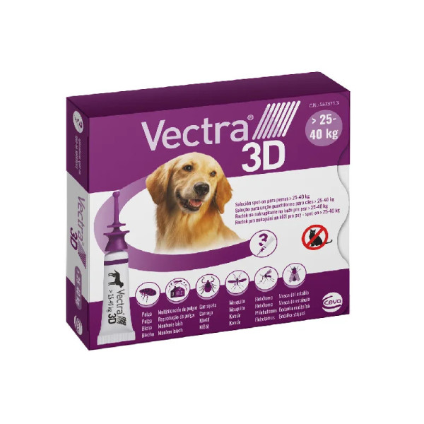 Vectra 3D Pipetas para cães 25 - 40 kg