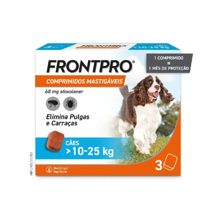 Frontpro Comprimidos Mastigáveis para cães 10 - 25 kg