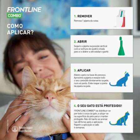 Frontline Combo pipetas para gatos e furões