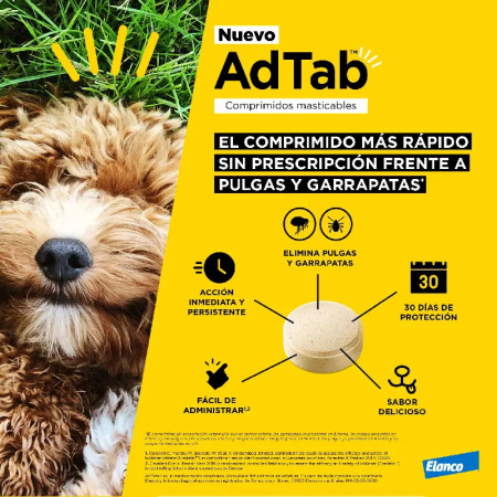 AdTAb Comprimido Mastigável para cães 1,3 - 2,5 kg