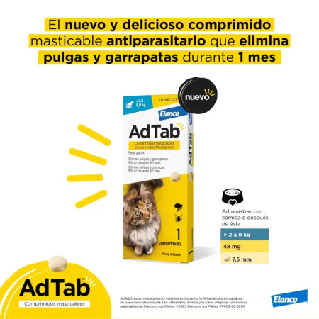 AdTAb Comprimido Mastigável - com sabor a baunilha