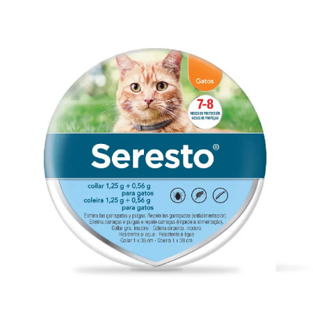 Seresto coleira desparasitante gato - Protege até 8 meses!