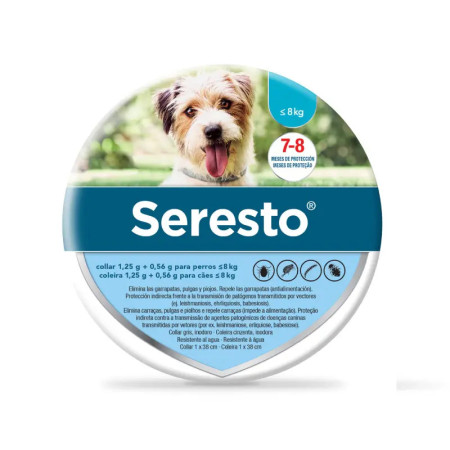 Seresto coleira desparasitante  cão - Protege até 8 meses!