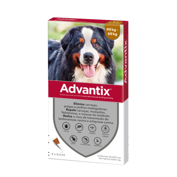 Advantix Pipetas para cão 40 - 60 kg