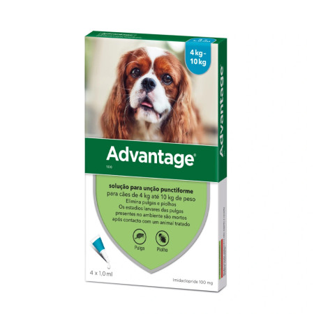 Advantage Pipetas para cão 4 - 10 kg