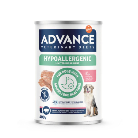 Advance Veterinary Dog Wet Hypoallergenic Porco