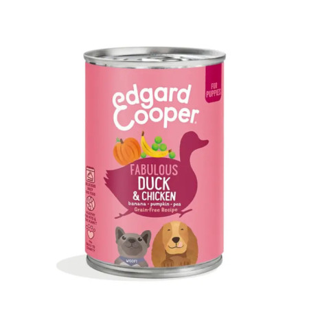Edgard & Cooper Ração Húmida Puppy de Pato e Frango do Campo