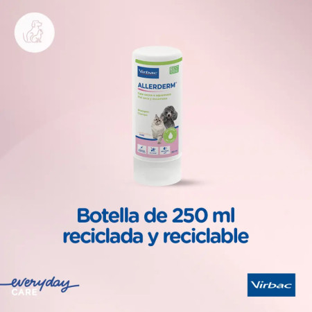 Virbac Champô Allerderm Pele Seca e Escamosa - Hidratante e Exfoliante