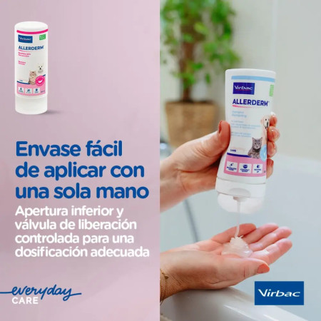 Virbac Champô Allerderm Pele Sensível - Suaviza e hidrata