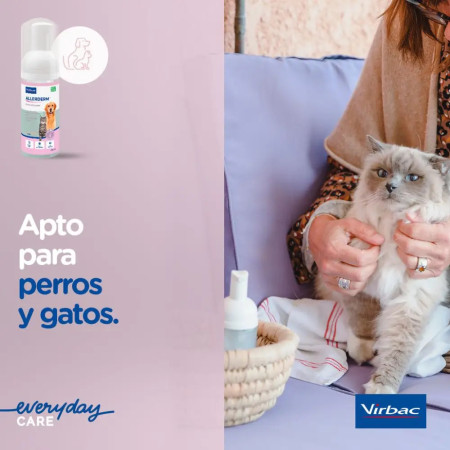 Virbac Espuma Allerderm Pele Sensível - Com água micelar e pH neutro