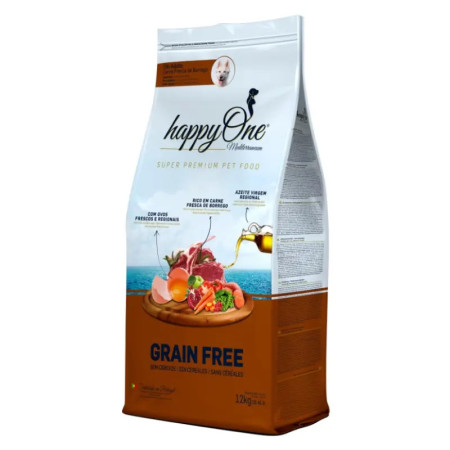 HappyOne Mediterraneum Cães Adultos Borrego - Produzida em Portugal