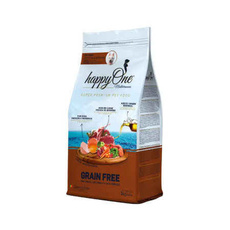 HappyOne Mediterraneum Cães Adultos Borrego - Produzida em Portugal