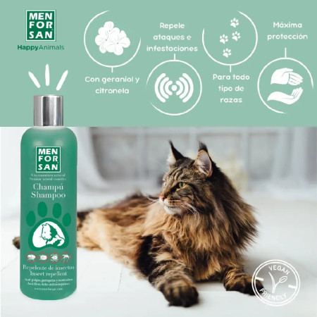 Men For San Champô Repelente de insectos para gato