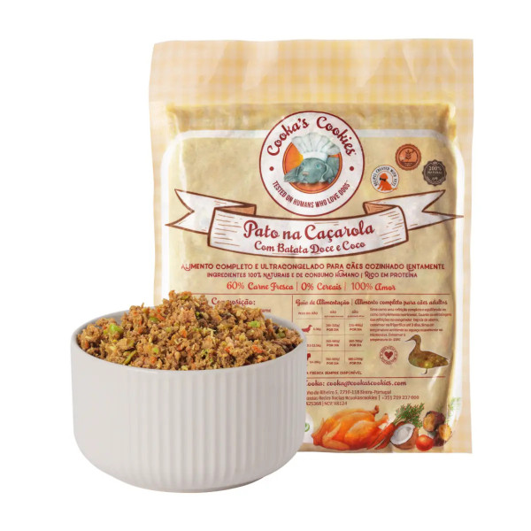 Cooka's Cookies Pato na Caçarola com Batata Doce e Coco