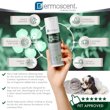 Dermoscent Champô Pyoclean para cães e gatos