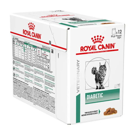 Royal Canin Vet Cat Feline Fatias húmidas para gatos diabeticos