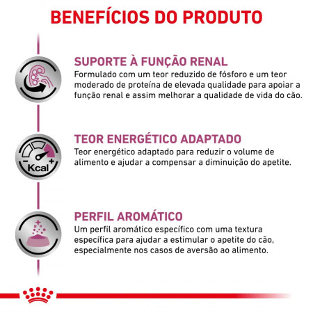 Royal Canin Veterinaria Ração humida Renal em patê para cão