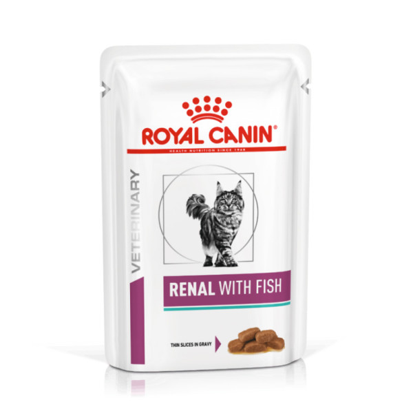 Royal Canin Vet Wet Renal Feline with Fish em molho