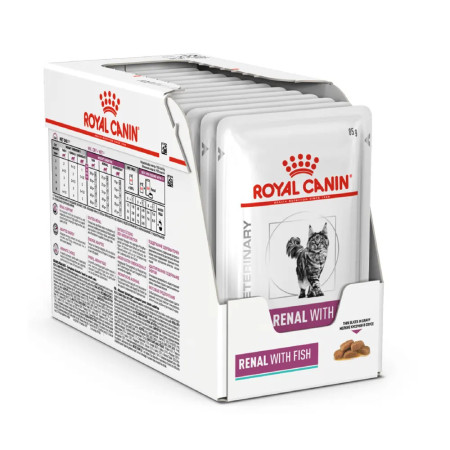 Royal Canin Vet Wet Renal Feline with Fish em molho