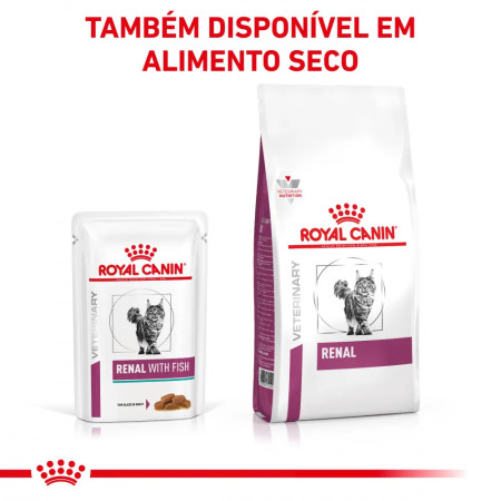 Royal Canin Vet Wet Renal Feline with Fish em molho