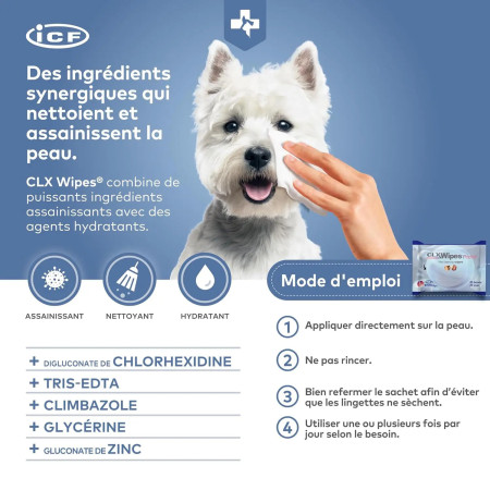 CLX Wipes toalhetes para cão e gato