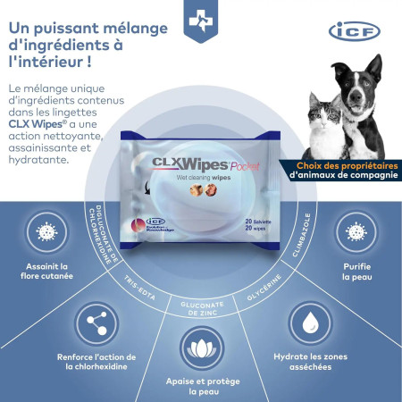 CLX Wipes toalhetes para cão e gato