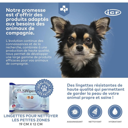 CLX Wipes toalhetes para cão e gato