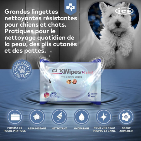 CLX Wipes toalhetes para cão e gato