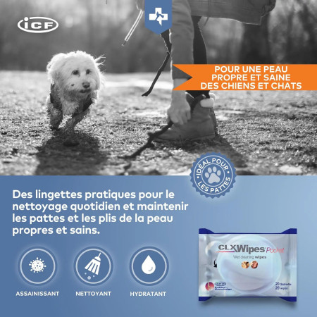 CLX Wipes toalhetes para cão e gato