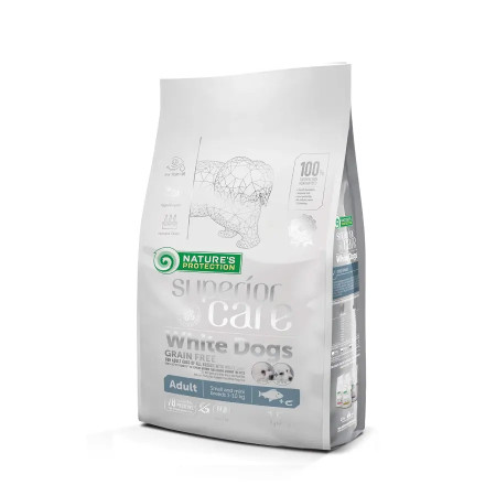 Natures Protection Superior White Fish Mini Adult White Coat