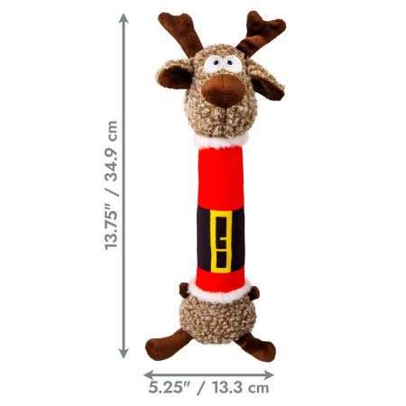 Kong Holiday Shakers Luvs Rena com fato Pai Natal