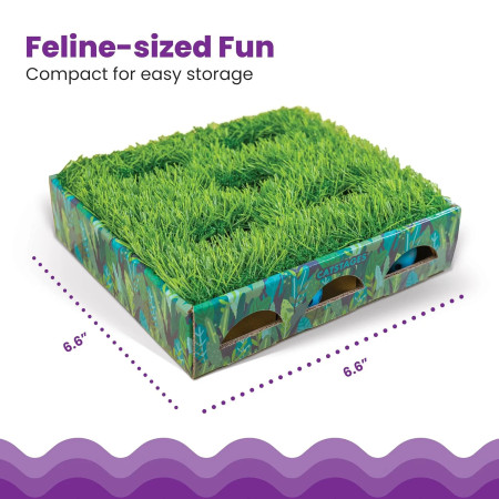 Catstages Hunt N'Find Grass Patch Box puzzle para gatos