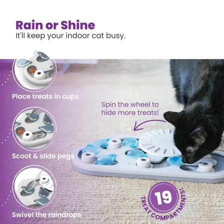 Nina Ottosson Catstages Rainy Day Puzzle&Play puzzle para gato