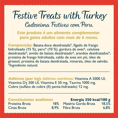 Lily's Kitchen Festive Snacks para Gato de Natal