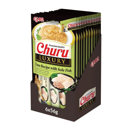 Churu Cat Receita Luxury Atúm com Linguado para gatos