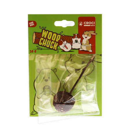 Woodchuck Lolly Snack de groselha, framboesa e maçã para roedores