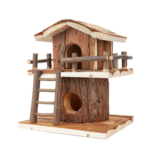 Casa da árvore em madeira