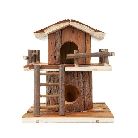 Casa da árvore em madeira