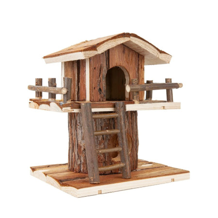 Casa da árvore em madeira