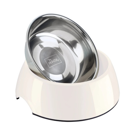 Hunter Comedouro Melamine Branco para cão