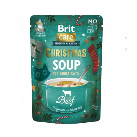 Brit Care Cat Christmas Beef Soup Menu Natal para gato