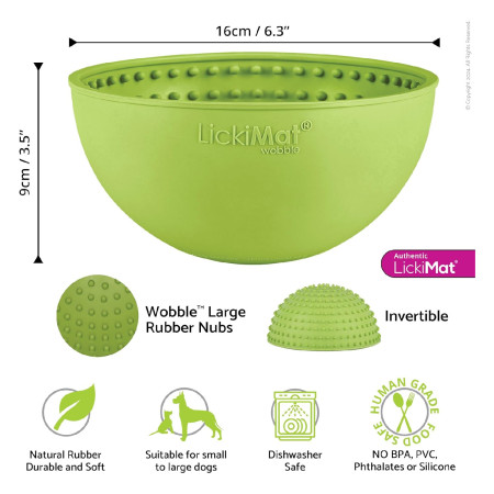 LickiMat Wobble verde