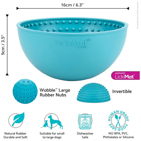 LickiMat Wobble azul